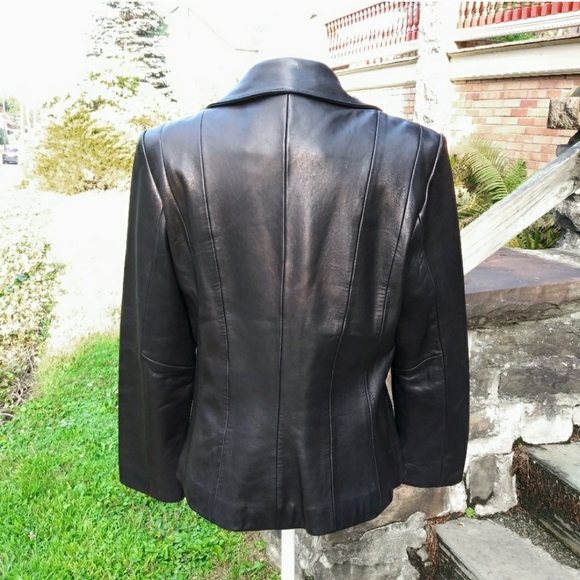 Avanti New York Women's Leather Jacket Black  PL - Picture 5 of 8